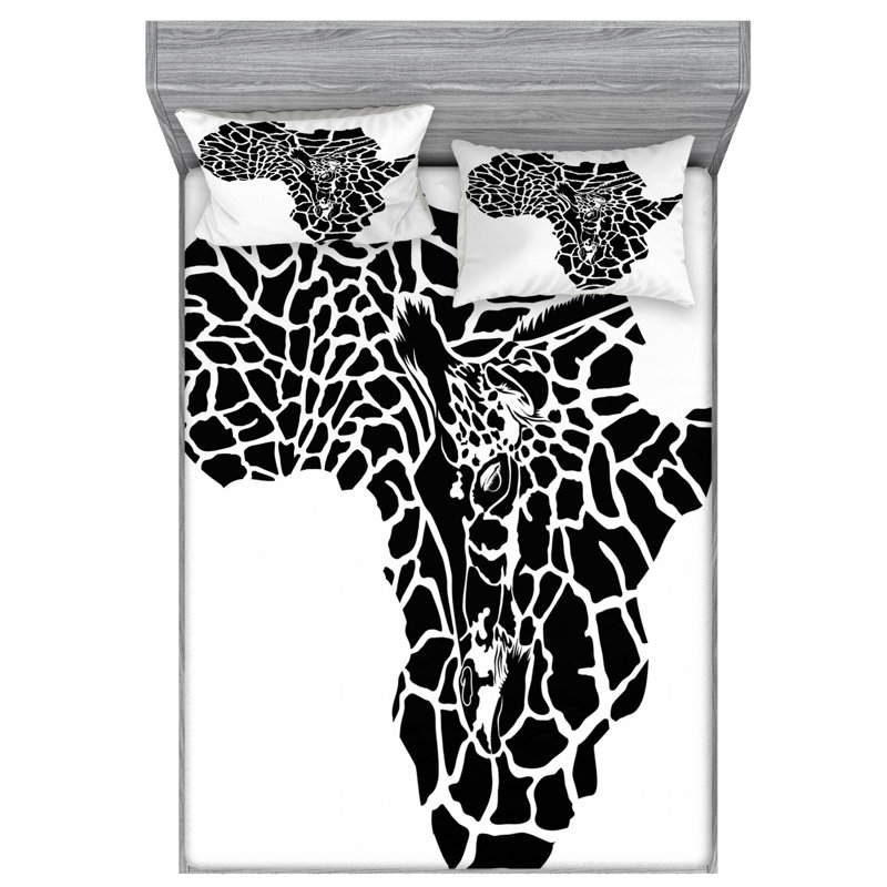 Microfiber Sheet Set, Queen Sheet Set with Fitted Sheet