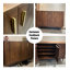Armoire à chaussures minimaliste en noyer noir de luxe minimaliste