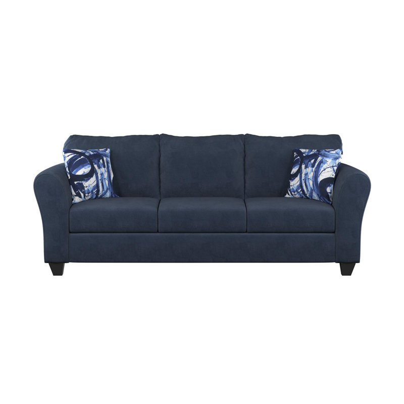 Ellaria Upholstered 71'' Loveseat, Navy, 39" x 71" x 38"