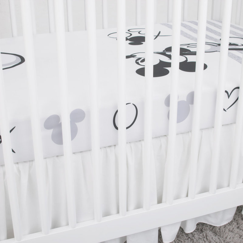 Drap-housse pour lit de bébé Nojo Disney MickeyMouse
