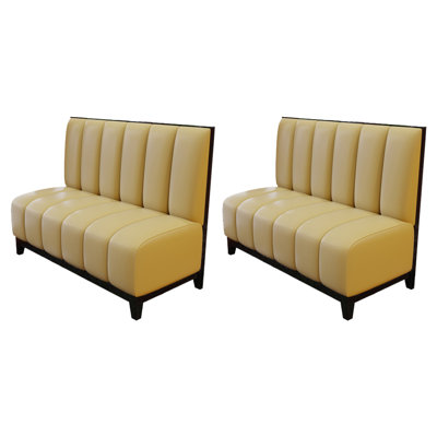 Banc rembourré en similicuir Light Luxury Cafe Dessert Shop