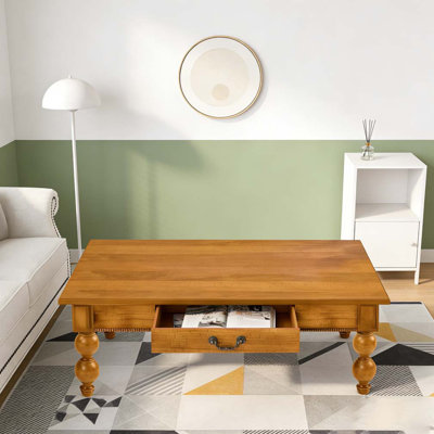 Table basse en bois avec tiroir de rangement