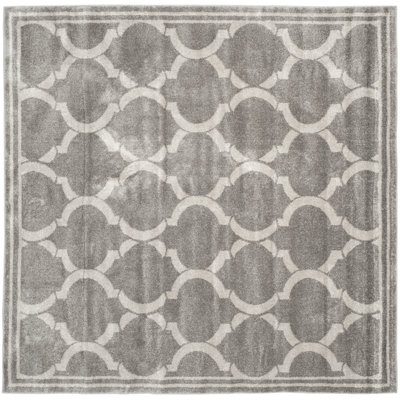 Ammundsen Geometric Gray/Light Gray Area Rug
