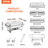 Metal Rectangle Buffet Accessory
