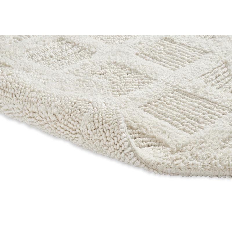 Gerlinda Cotton Blend Bath Rug, Ivory