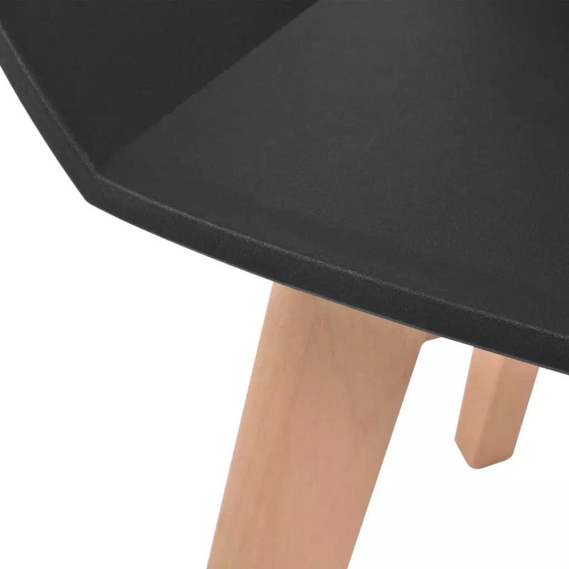 Trace 43cm H Side Chair, Black