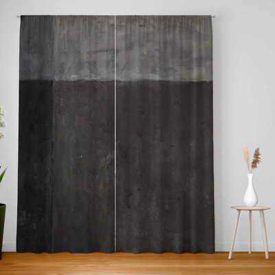 Shades of Gray Blackout Window Curtain Pair for Home Decor