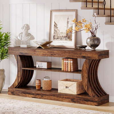 70.9" Long Console Table For Entryway