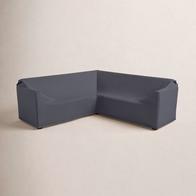 Moorefield 90.4'' Wide L-Shaped Eucalyptus Patio Sofa Cover