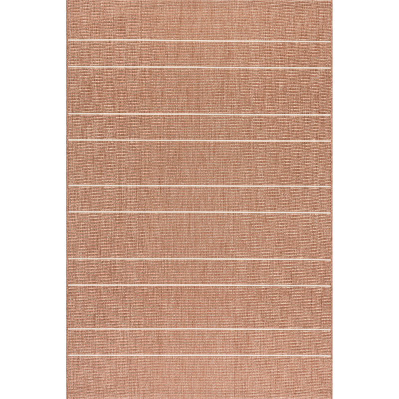 Tapis rayé intérieur / extérieur Alaina, Rectangle 4 pi x 6 pi