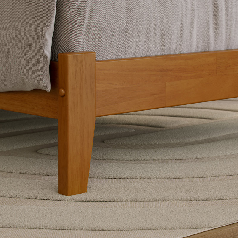 Lit plateforme Madison, Simple très long, Light Toffee