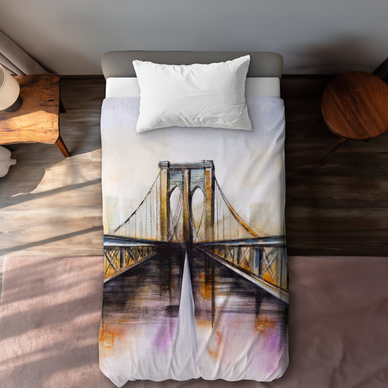 Colorful Brooklyn Bridge Duvet Cover | Home Decor Essentials