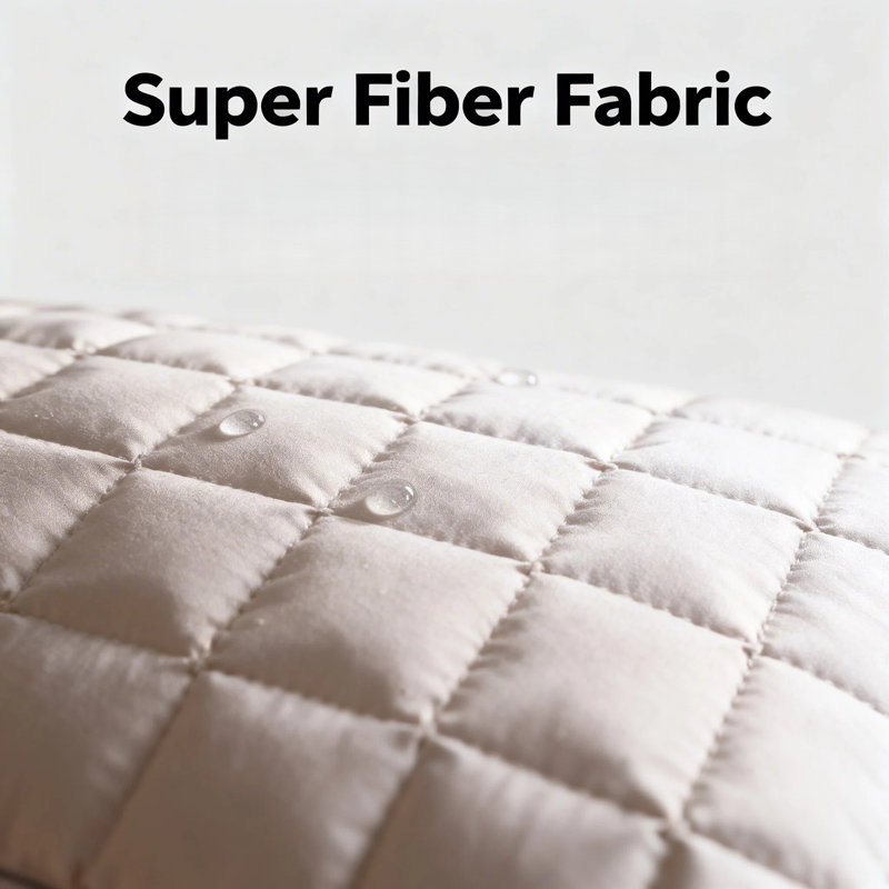Plush Microfiber Pillow Insert (7in Height) - Water-Resistant, Machine-Washable Cushion Core - Grey, grey