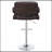 Brown And Chrome Adjustable Bar Stool