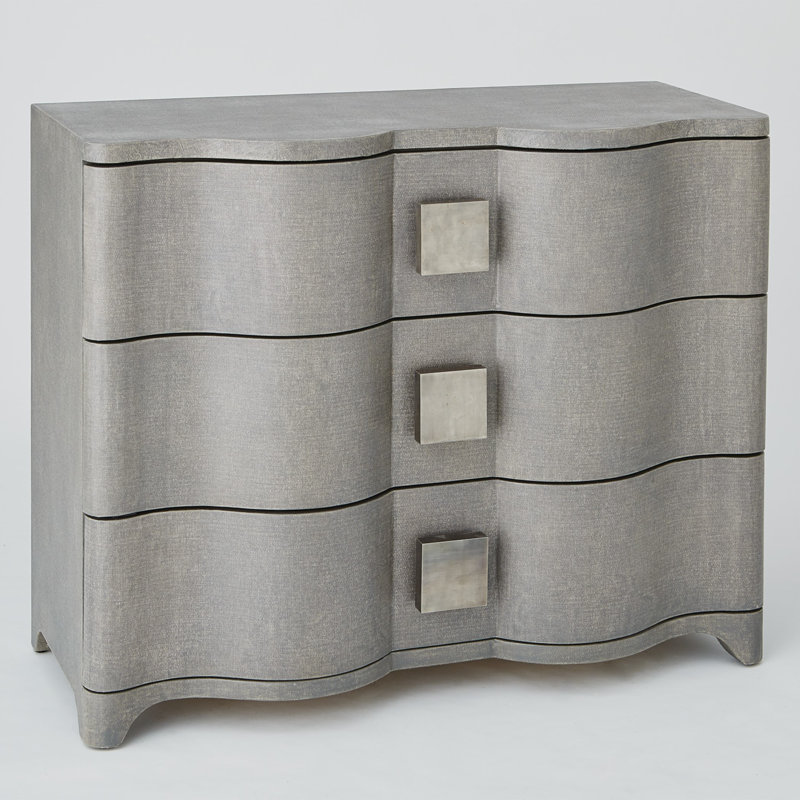 Toile Linen Chest, Gray
