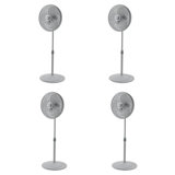 Lasko 16 Inch 3 Speed Adjustable Oscillating Performance Pedestal Fan, 4 Pack