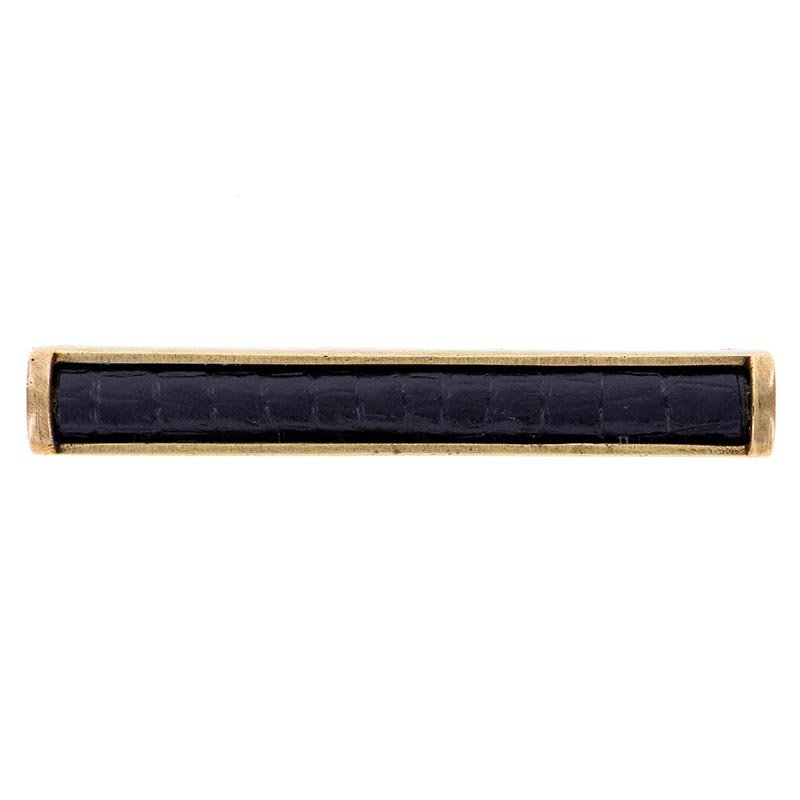 Equestre Bar / Handle Pull, Polished Silver, Black