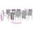  Garden Dining Set Black