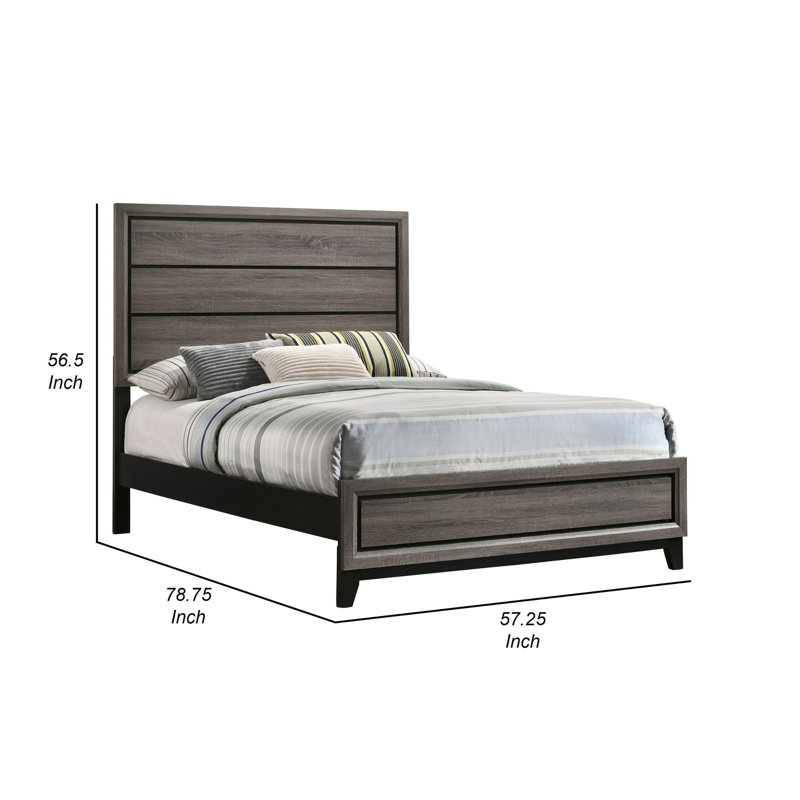 Standard Bed, Full, Gray