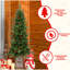 Arbre de Noël vert 4 pi avec base scintillante, 100 lumières DEL multicolores, baies rouges, pommes de pin et branches en PE / PVC pour une décoration festive