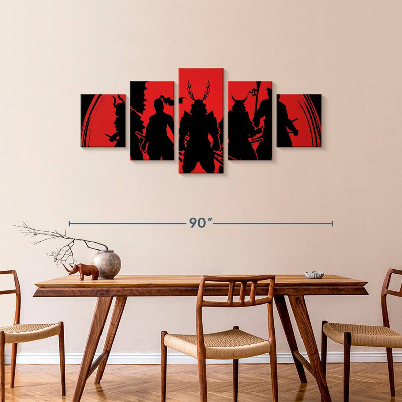 Samurai Warriors, 36" H x 80" W