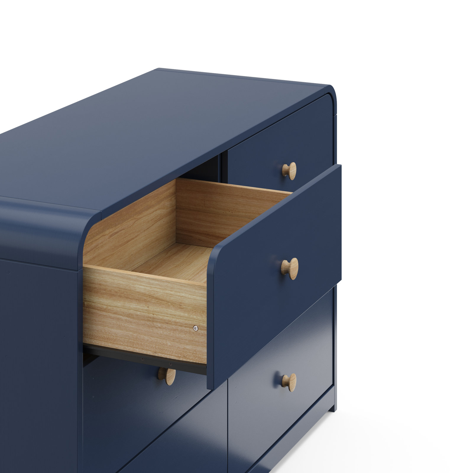 Storkcraft Santos 6 Drawer Dresser, Midnight Blue
