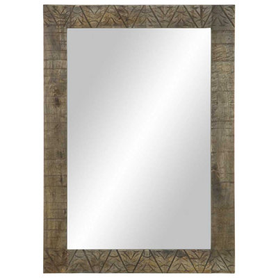 Solid Mango Wood Rectangle Mirror