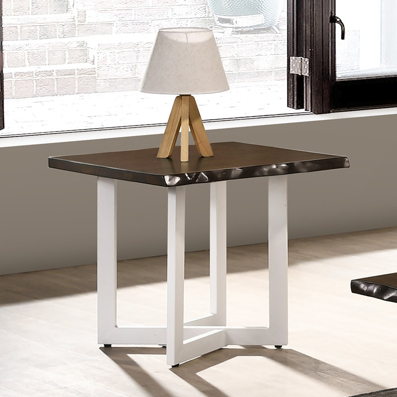 Kevion Solid Wood Top End Table