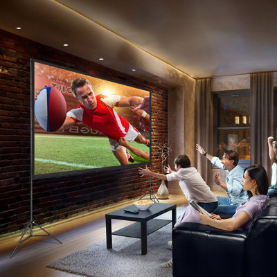 Vevor 63.78" X 108.45" Fixed Frame Projector Screen In White