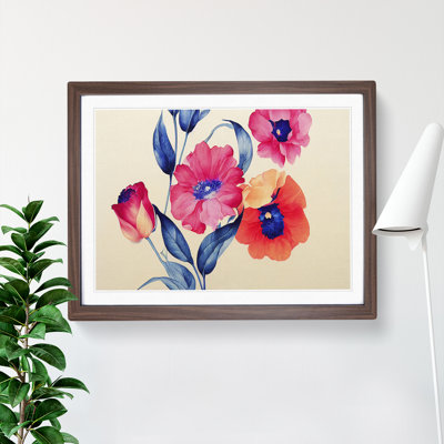 Glowing Flowers - Framed Print