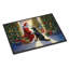 Paillasson retriever plat et père Noël-112753671