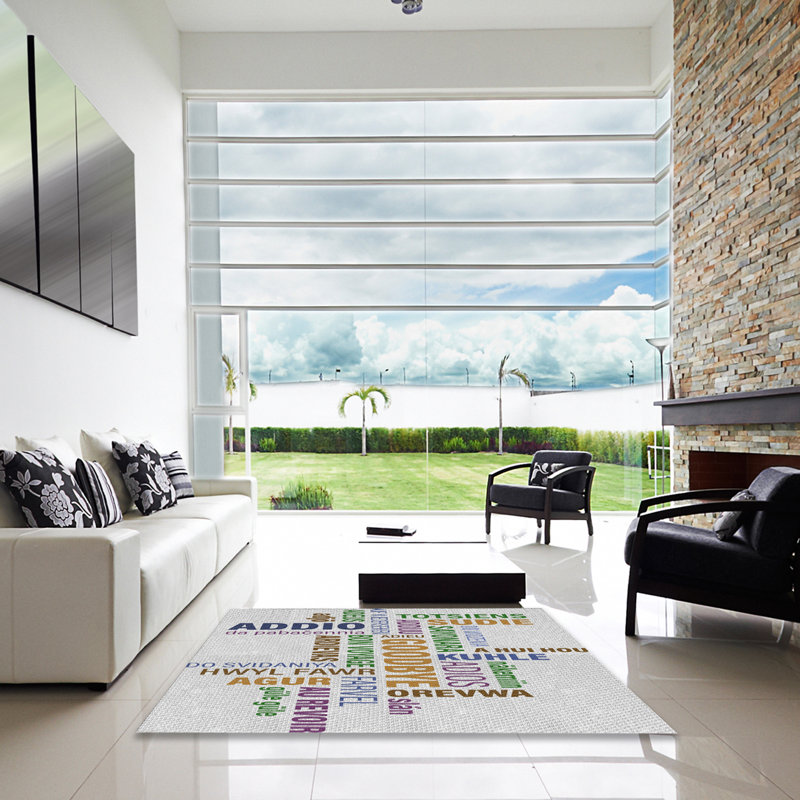 Tapis ivoire Omri, Carré 7 pi