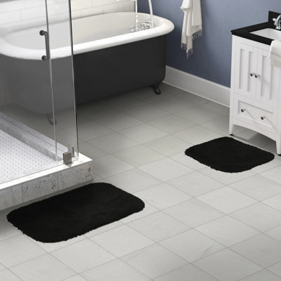 Treie Billie-Mae 2 Piece Nylon Bath Rug Set with Non-Slip Backing