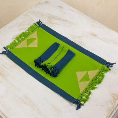 Drews Rectangular Cotton Table Topper