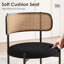Ensemble de chaises de salle à manger rembourrées modernes avec chaises en rotin et chaises de cuisine-854263597