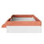 Cadre de plancher tapissier simple Modern Bed, clôture en bois aggloméré pour la maison