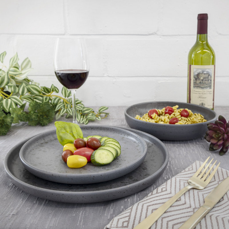 Mikiyasi Piece Stoneware Dinnerware Set - Service for 4