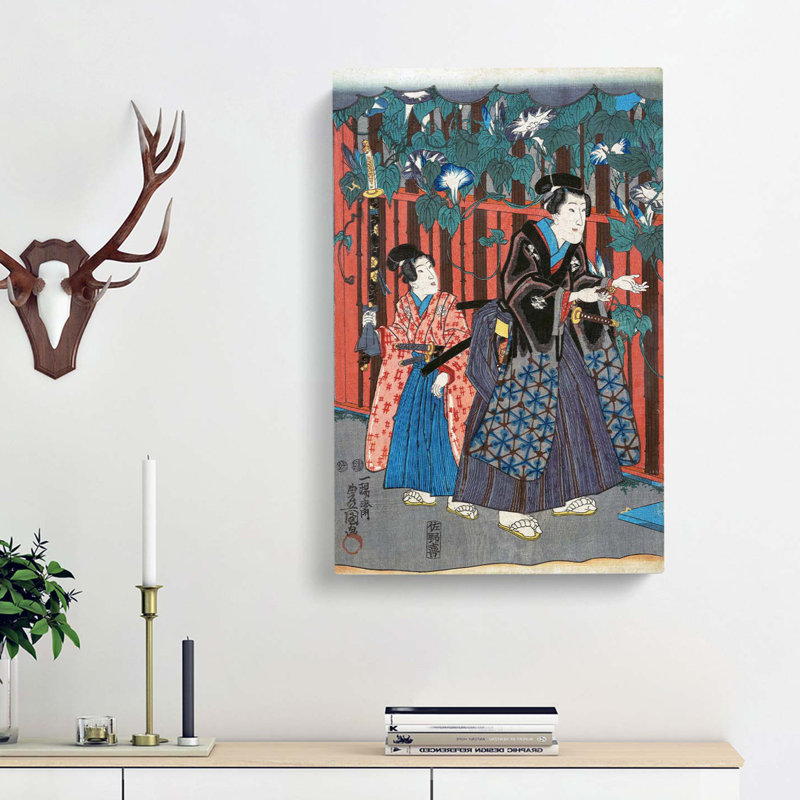 Admiring the Flowers - Wrapped Canvas, 60cm H x 40cm W x 3cm D