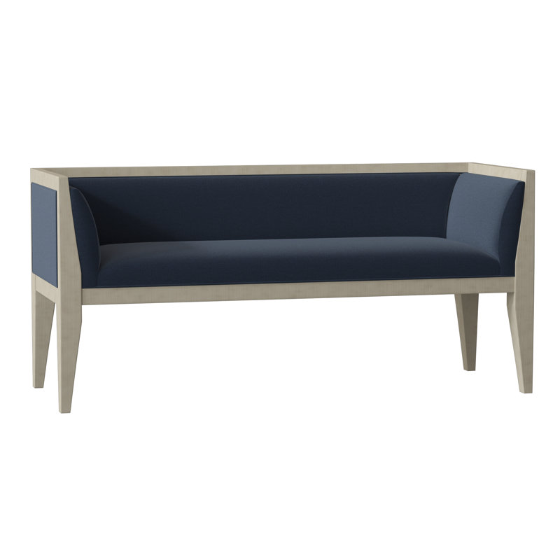Jena Upholstered Bench, Indigo (8789 90), Almond Buff