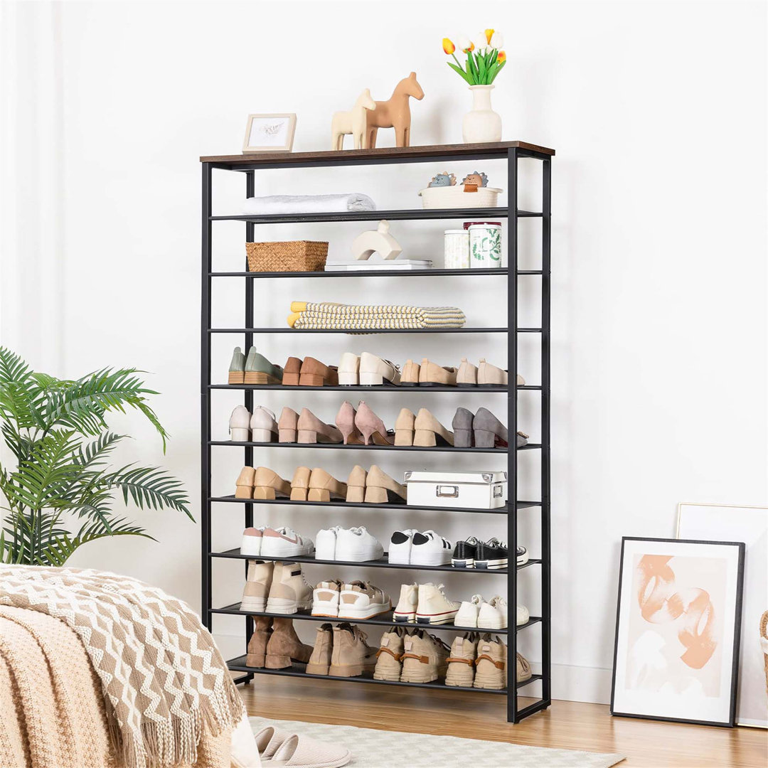 10 Tier 45 Pair Shoe Rack Rebrilliant