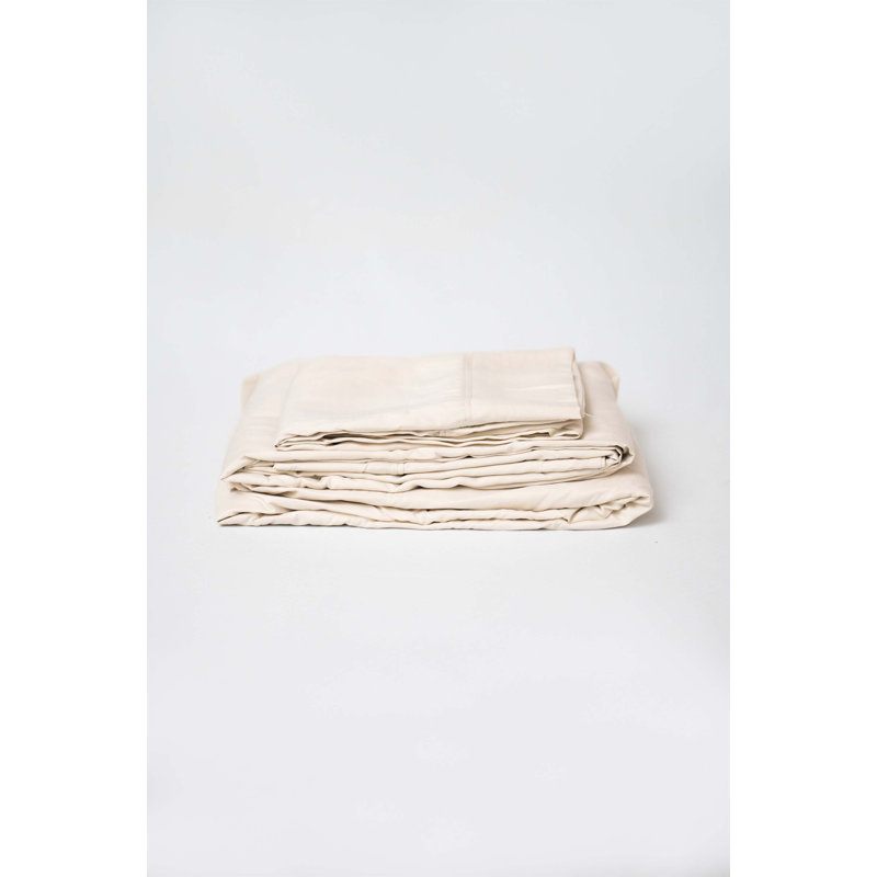 Hypoallergenic Rayon From Bamboo Sheet Set for Optimal Sleep Experience, Cream, Twin Sheet Set + 3 Additional Pieces