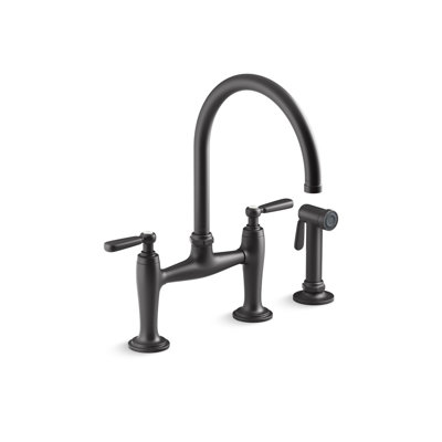Edalyn Bridge Faucet with Sidespray