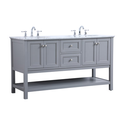 Bonsai 60'' Double Bathroom Vanity