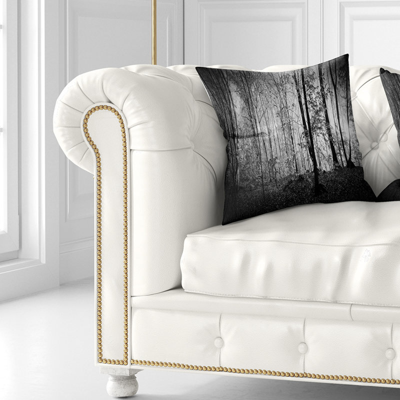Coussin paysage, 18 po x 18 po, Coussin décoratif