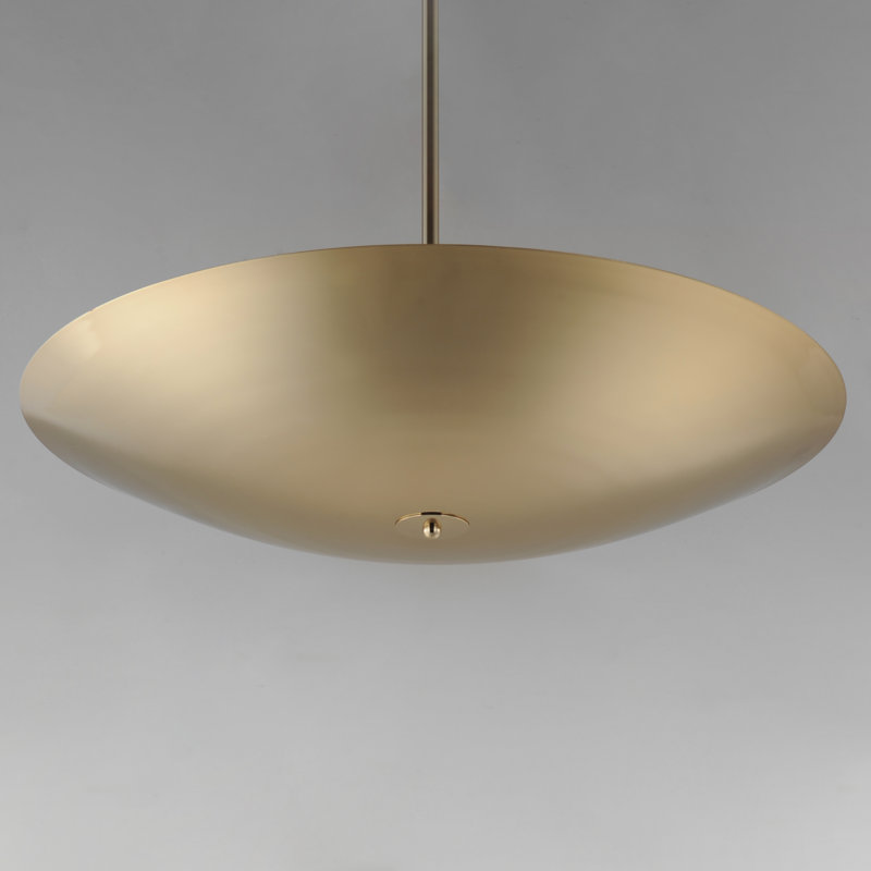Vesta 1 - Light LED Pendant, French Gold, 4.75" H x 23.5" W x 23.5" D, French Gold