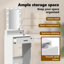 MDF Wood 50 X 41 X 140 Cm Mirror Vanity Table-1082734729