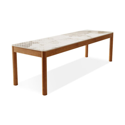 Bureau en bois massif avec 3 tiroirs Burlywood
