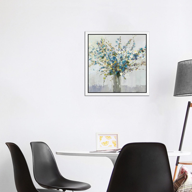 Bouquet by Allison Pearce - Print on Canvas, 45.72 cm H x 45.72 cm W, White Framed