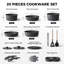 20 - Piece Non-Stick Aluminum Cookware Set