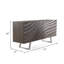 Buffet Cid Finn, 4 portes, gris, argent 71 pouces